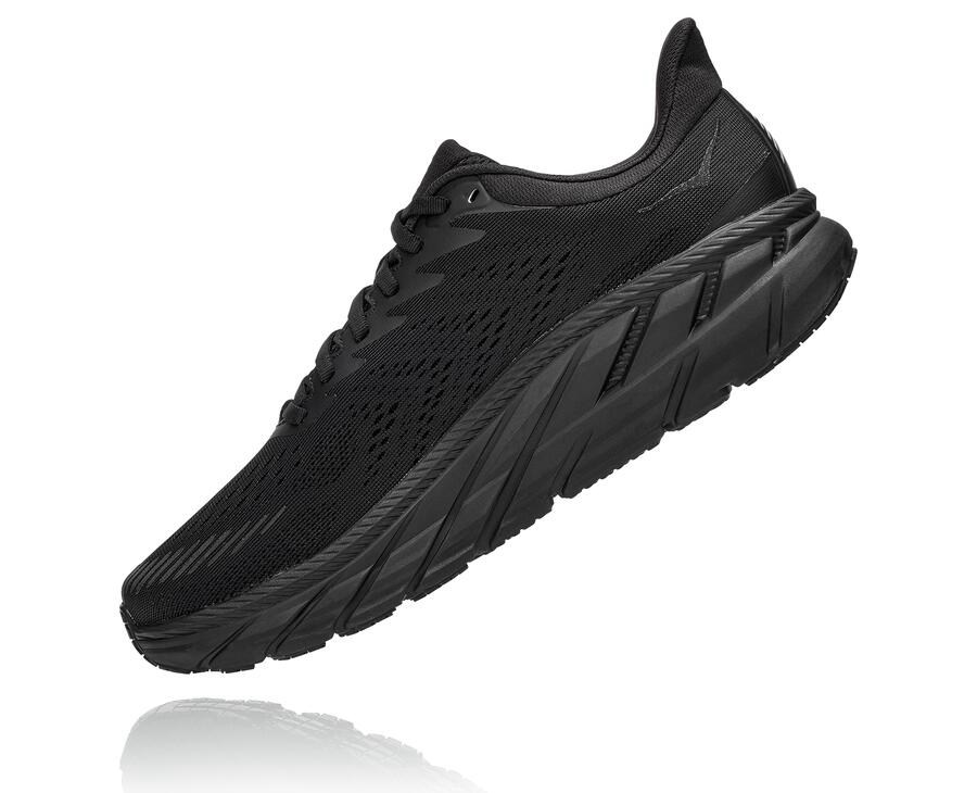 Hoka One One ランニングシューズ メンズ 黒 - クリフトン 7 - CF5391864